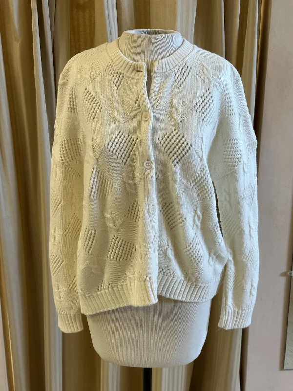 Boat Neck Knit TopsCayo Cardigan In Cream