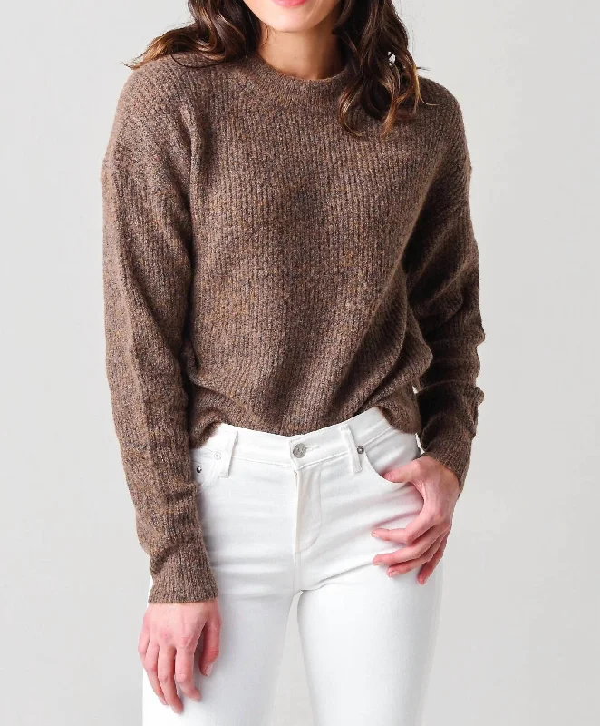 Yoga Knit TopsCeline Sweater in Olive