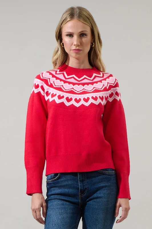 Acrylic Knit TopsLusby Love Raglan Sleeve Sweater