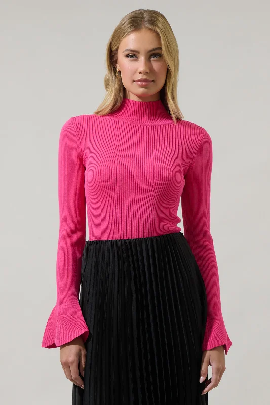 Layered Knit TopsMalvern Bay Mock Neck Sweater