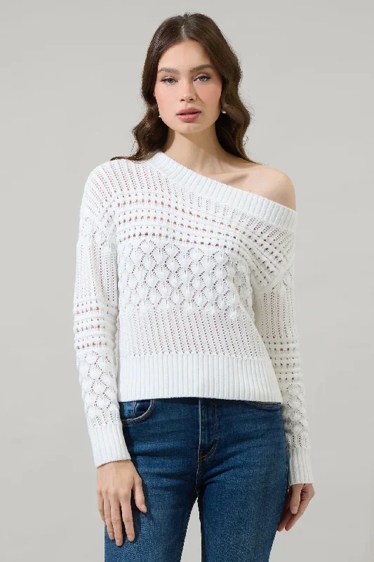 Organic Cotton Knit TopsRedan Off the Shoulder Sweater Top