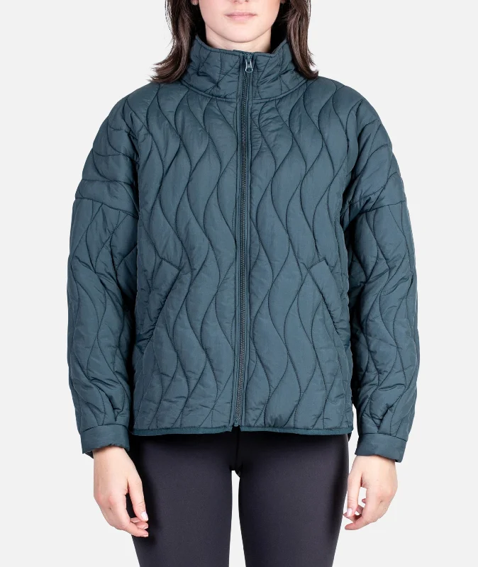 Leather-Paneled JacketsBasecamp Packable Puffer - Tidal