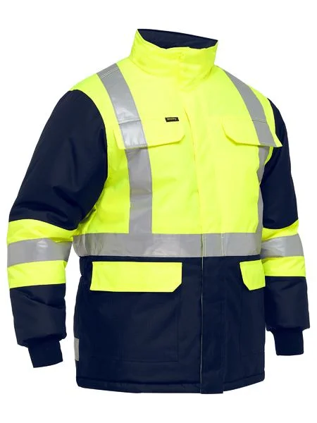 Glitter JacketsBisley X taped two tone hi vis freezer jacket (BJ6450T)