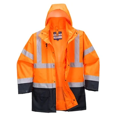 Summer JacketsEssential 5 in1 Hi Vis Class 3 Jacket and Bodywarmer/Gilet RIS 3279 Portwest S766