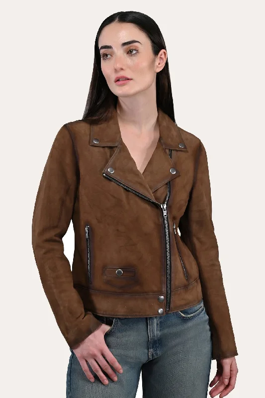 Cultural JacketsFrye Dark Taupe Biker Jacket