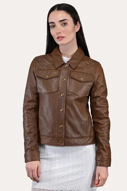 Lace-Up JacketsFrye Medium Brown Trucker Jacket