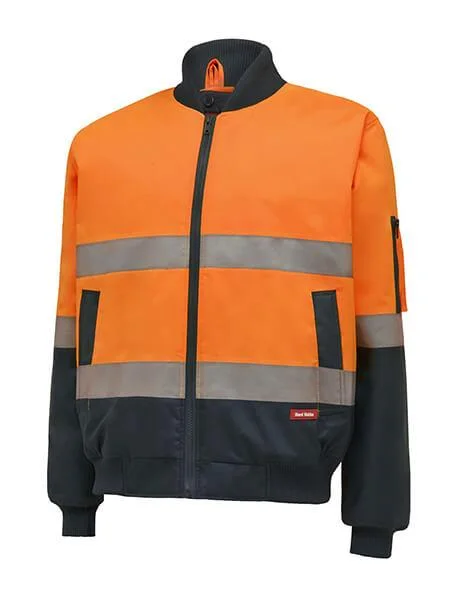 Band Merch JacketsHard Yakka Hi-Visibility 2Tone Bomber Jacket With Hoop Tape (Y06675)