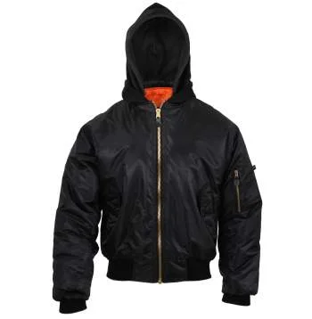 Insulated JacketsHooded MA-1 Flight Jacket