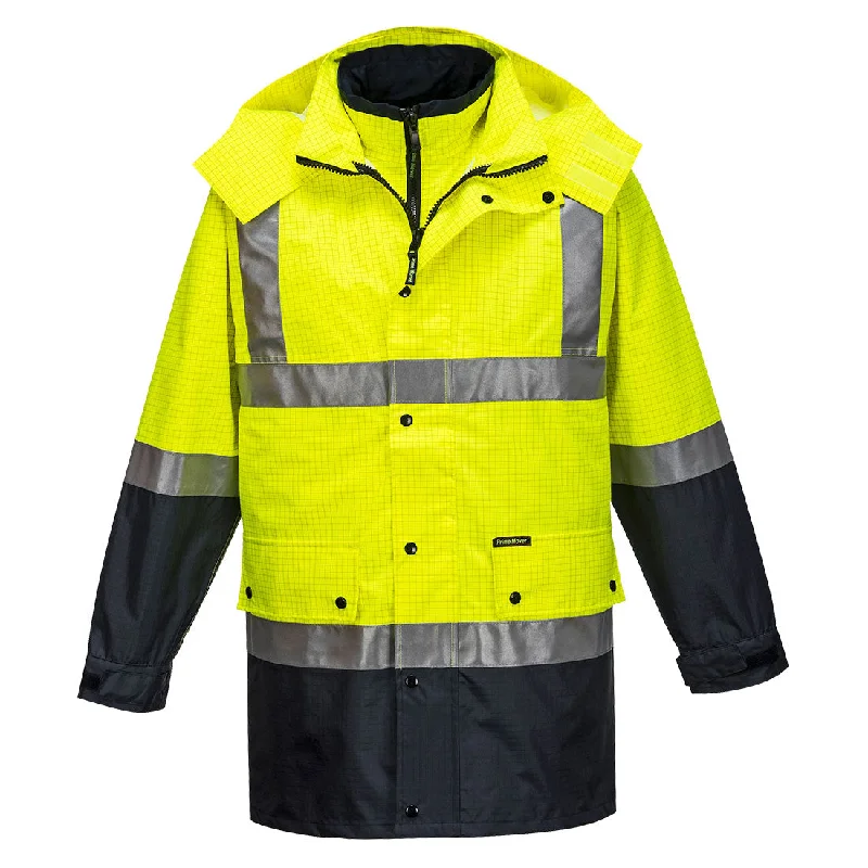 Reflective JacketsPortwest MacKay Anti-Static 4-1 Jacket (Yellow/Navy) MJ887