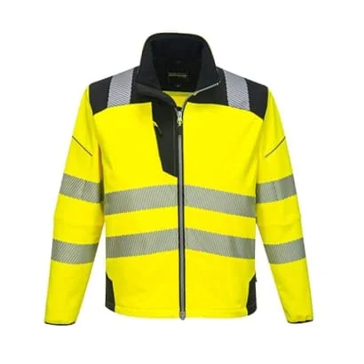 Streetwear JacketsPortwest PW3 Vision Segmented Hi Vis Softshell Jacket RIS 3279- T402