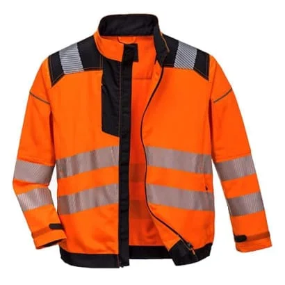 Branded JacketsPW3 Vision Hi-Vis Polycotton Drivers Work Jacket Portwest T500 RIS 3279