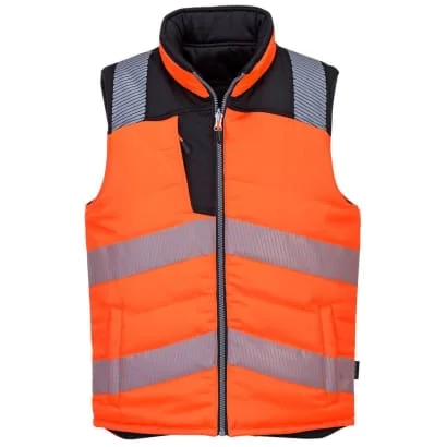 Metallic JacketsPW3 Segmented Hi Vis Bodywarmer/ Gilet Class 2-RIS 3279 Portwest PW374