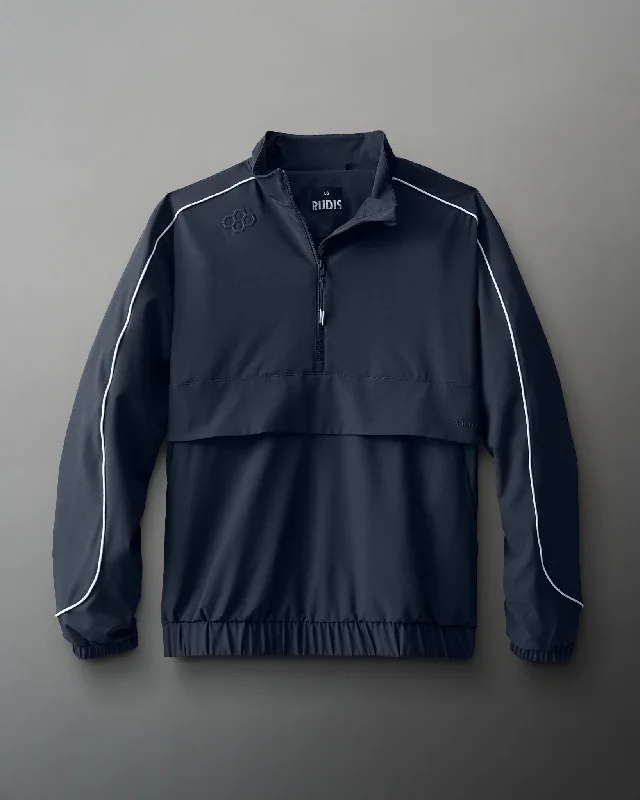 Cultural JacketsRUDIS 1/4 Zip Windbreaker - Navy