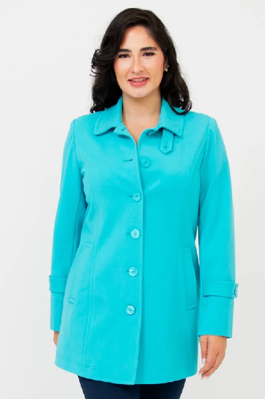 Canvas JacketsTulip Jacket, Turquoise, Modal