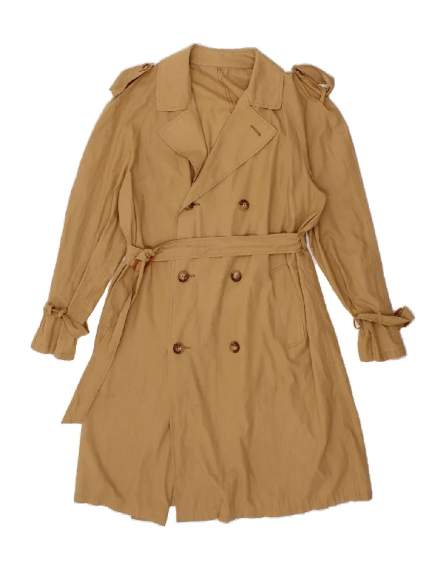 High-Fashion JacketsVINTAGE Womens Trench Coat UK 16 Large Beige