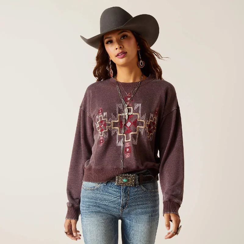 Sheer HoodiesAriat Women's Clove Brown Larson Sweatshirt