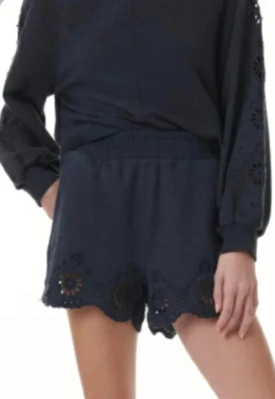 High-Fashion SweatshirtsBrynn Eyelet Sweatshirt In Navy