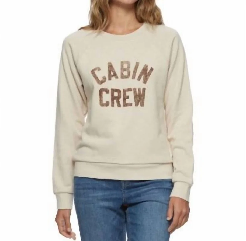 Logo HoodiesCabin Crew Sweatshirt In Cream