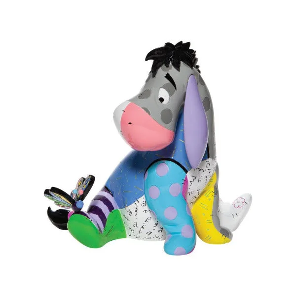 Disney Britto Big Eeyore With Butterfly Figurine 10"