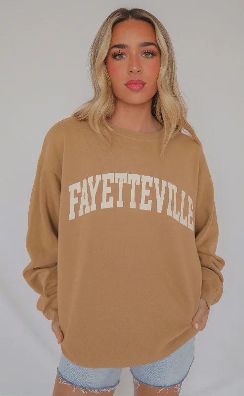 Microfleece Hoodiesfayetteville sweatshirt - tan