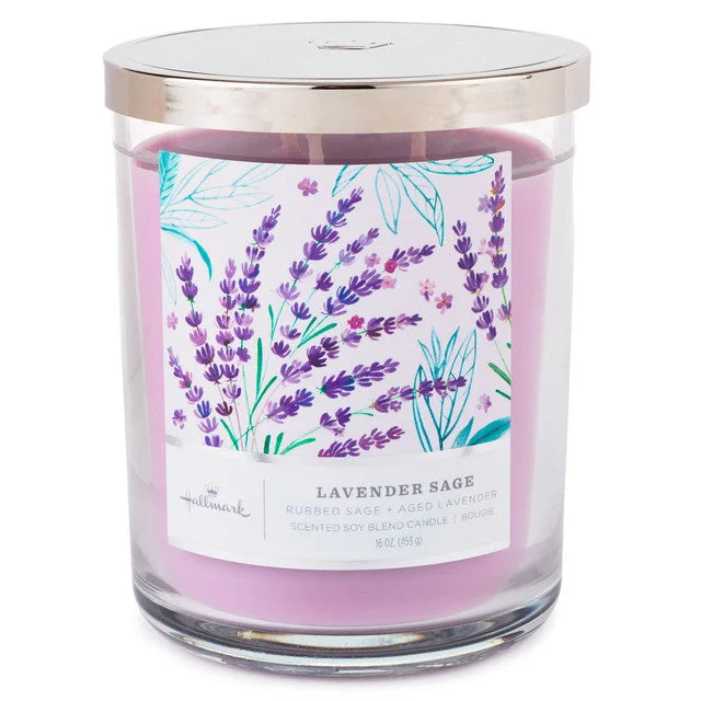 Hallmark Lavender Sage 3-Wick Jar Candle, 16 oz.