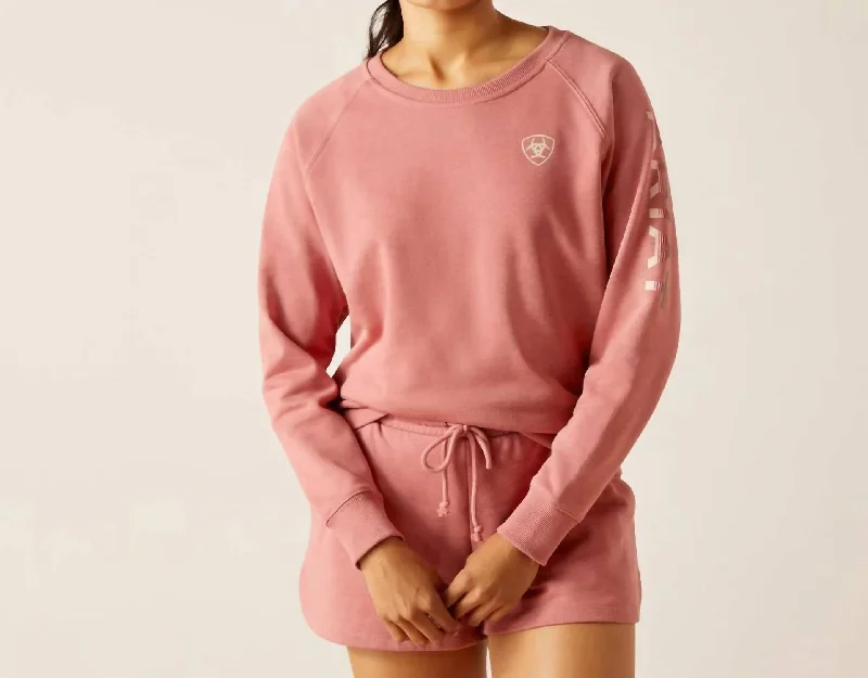 Windbreaker SweatshirtsLogo Sweatshirt In Dusty Rose