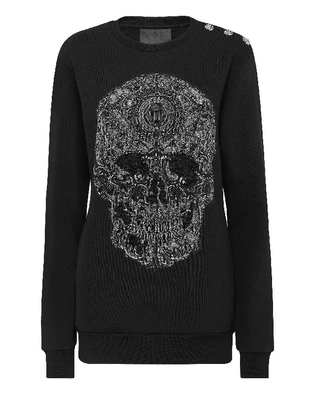 Mesh-Lined HoodiesOversize Sweatshirt LS Baroque