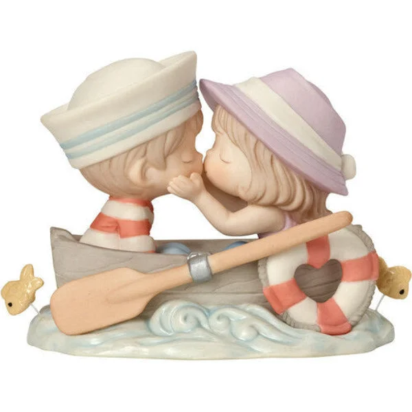 Precious Moments Couple In Boat Figurine You're The Only Fish In My Sea