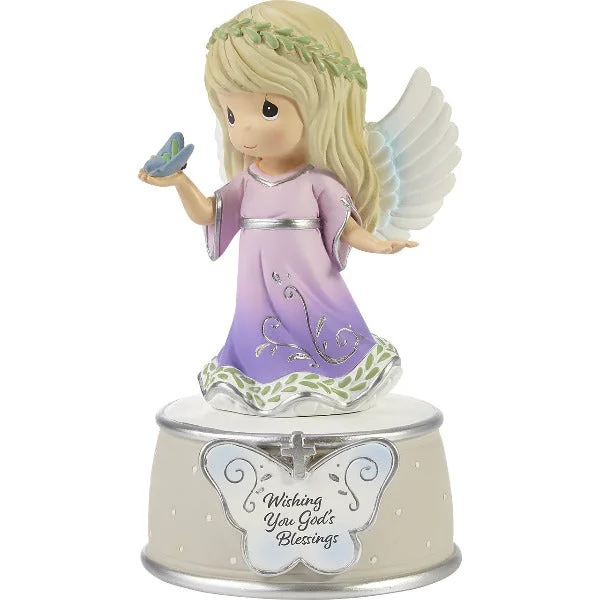 Precious Moments Wishing You God’s Blessings Musical Figurine