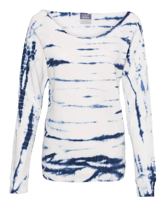 French Terry HoodiesWomen's French Terry Off-the-Shoulder Tie-Dyed Sweatshirt