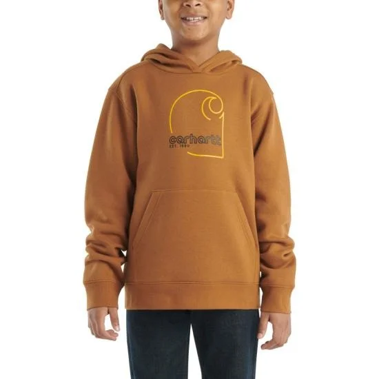 Mesh-Lined HoodiesYouth Long Sleeve Graphic Sweatshirt