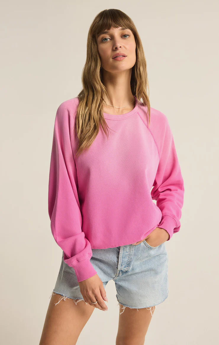 Lounge HoodiesZ Supply Heartbreaker Pink Washed Ashore Sweatshirt