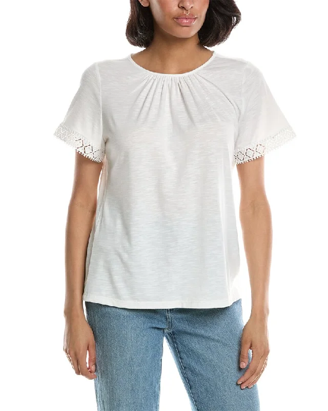 Fringed T-ShirtsJones New York Drapey T-Shirt