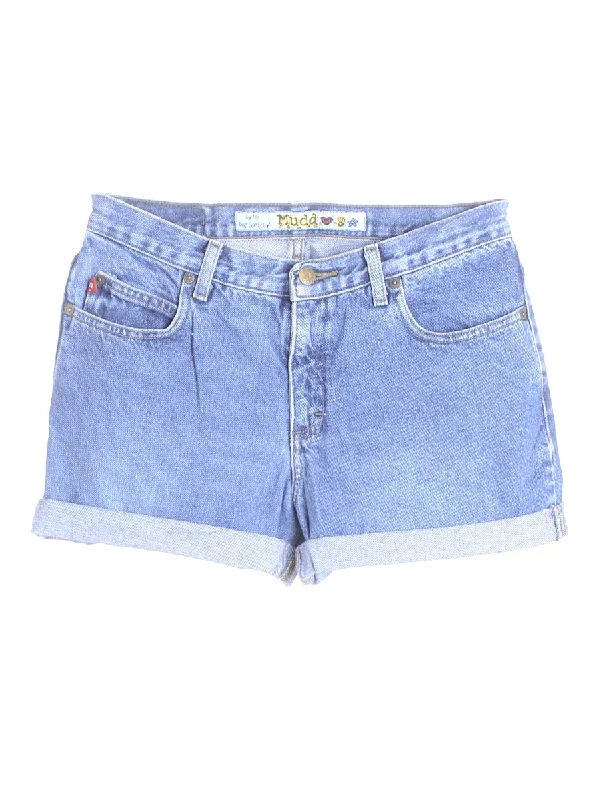 Tasseled T-ShirtsLabel Willow Rolled Hem Denim Shorts