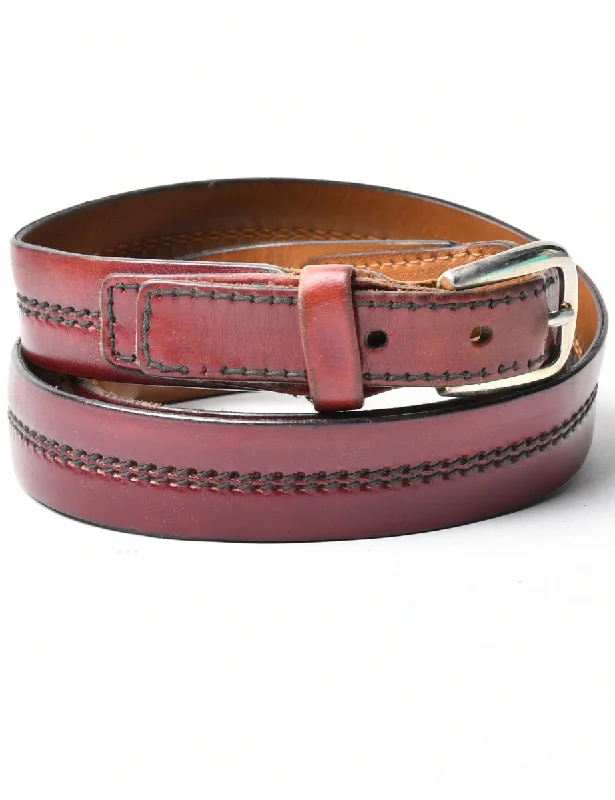 Bamboo T-ShirtsLeather Brown Belt - M