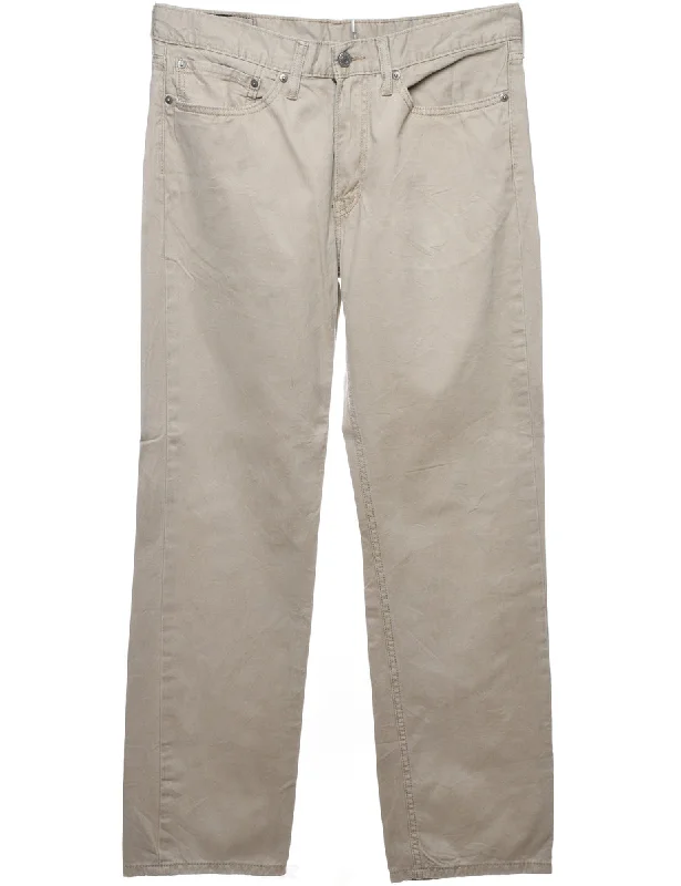 Work T-ShirtsLevi's Beige Straight-Fit Trousers - W34 L32