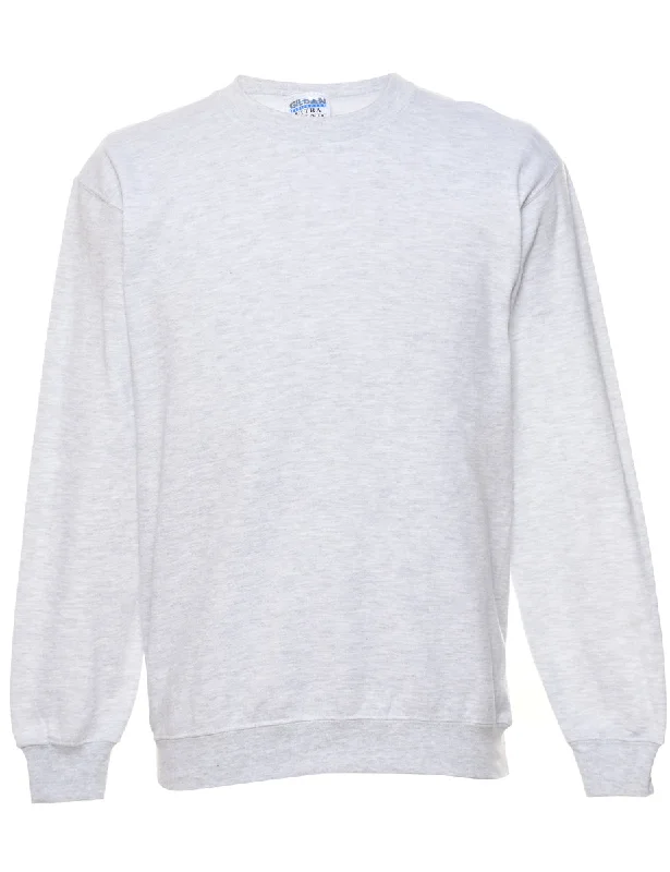 Tie-Dye T-ShirtsLight Grey Plain Sweatshirt - S