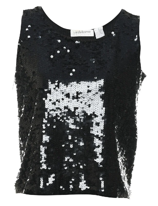 Skateboard T-ShirtsLiz Claiborne Sequined Party Top - S