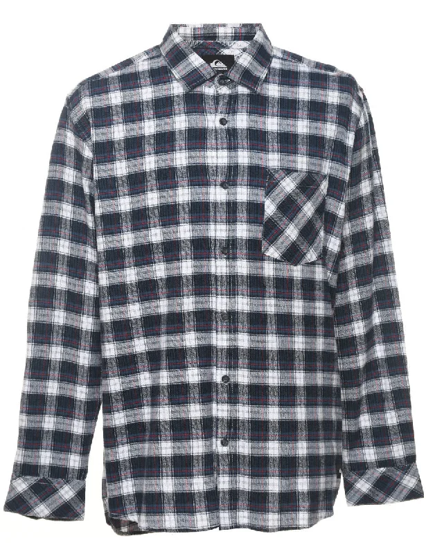 Ruffled T-ShirtsLong Sleeved Checked Shirt - L