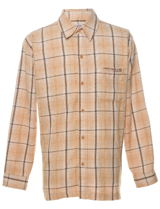 Oversized T-ShirtsLong Sleeved Checked Shirt - M