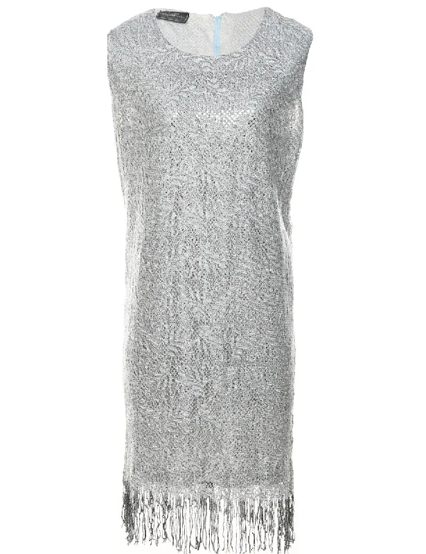 Recycled Fabric T-ShirtsMarl Grey Evening Dress - XL