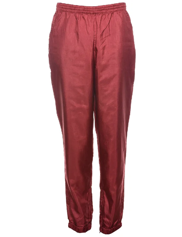 Hip-Hop T-ShirtsMaroon Track Pants - W30 L31