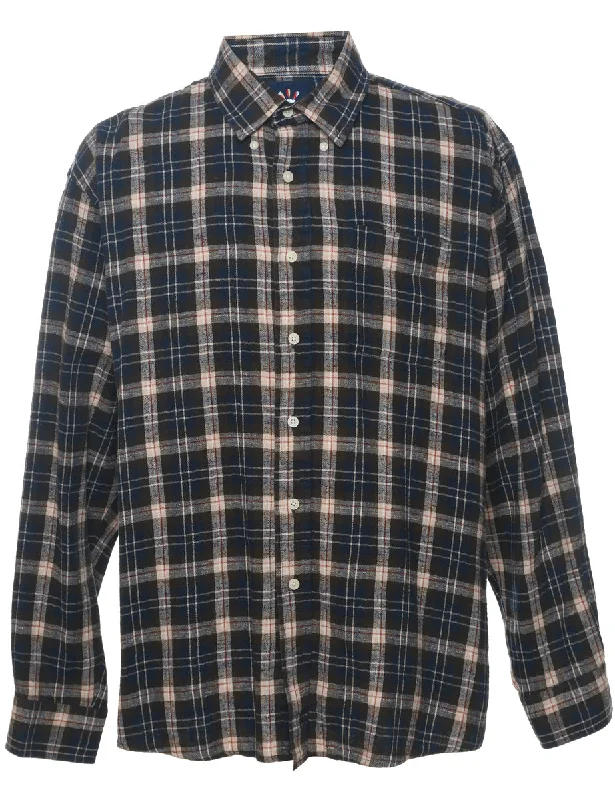 Pocket T-ShirtsNavy Checked Shirt - XL