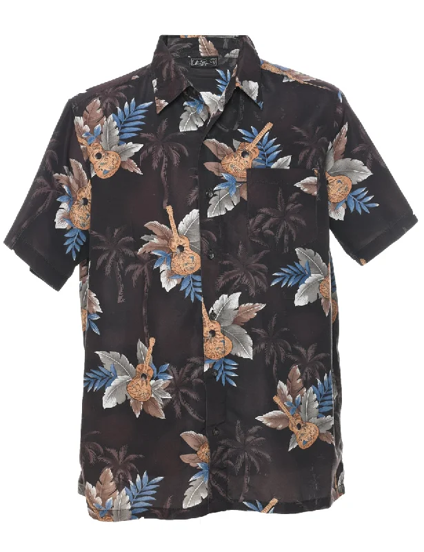 Bamboo T-ShirtsNovelty Print Hawaiian Shirt - L