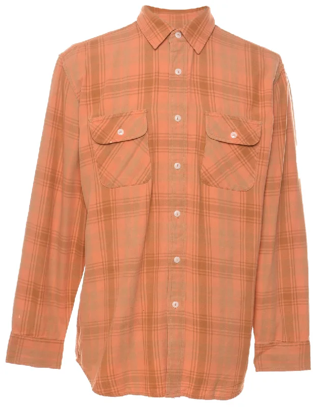 Striped T-ShirtsOrange Pendleton Checked Shirt - L