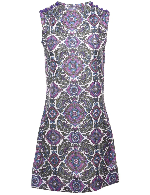 Blended Fabric T-ShirtsPaisley Print Dress - M