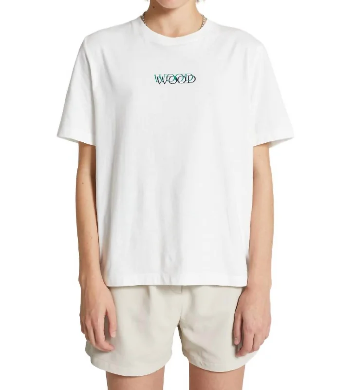 Cropped T-ShirtsWomen's Alma Logo T-Shirt In Off White