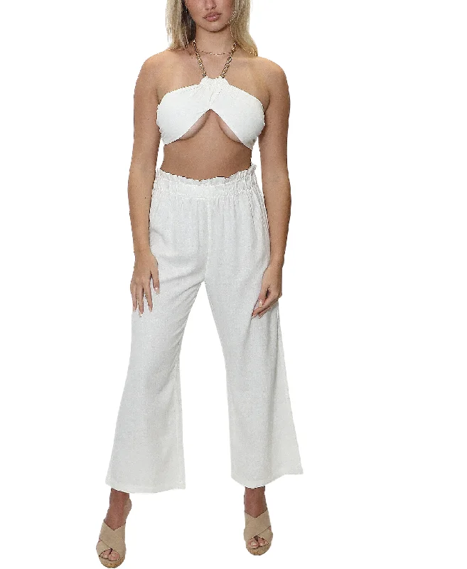 Bandana Wrap Halter Top & Pants - 2 Pc Set