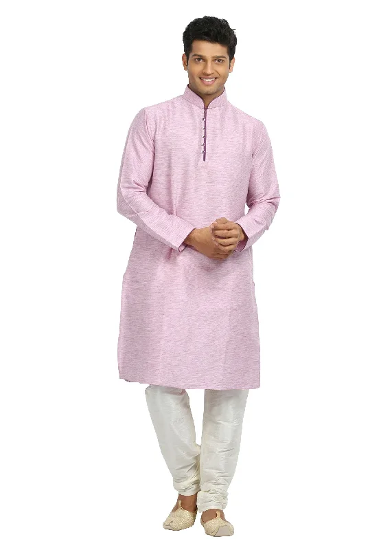 Groomsmen Light Pink Kurta Pajama Set