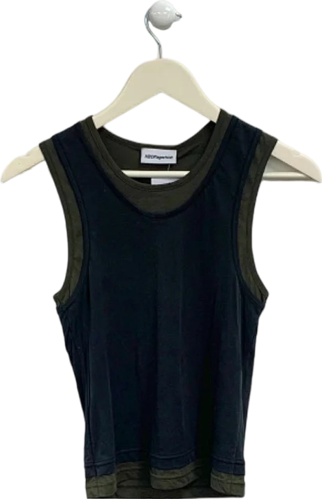 H2OFagerholt Black/Green Vest Top UK S